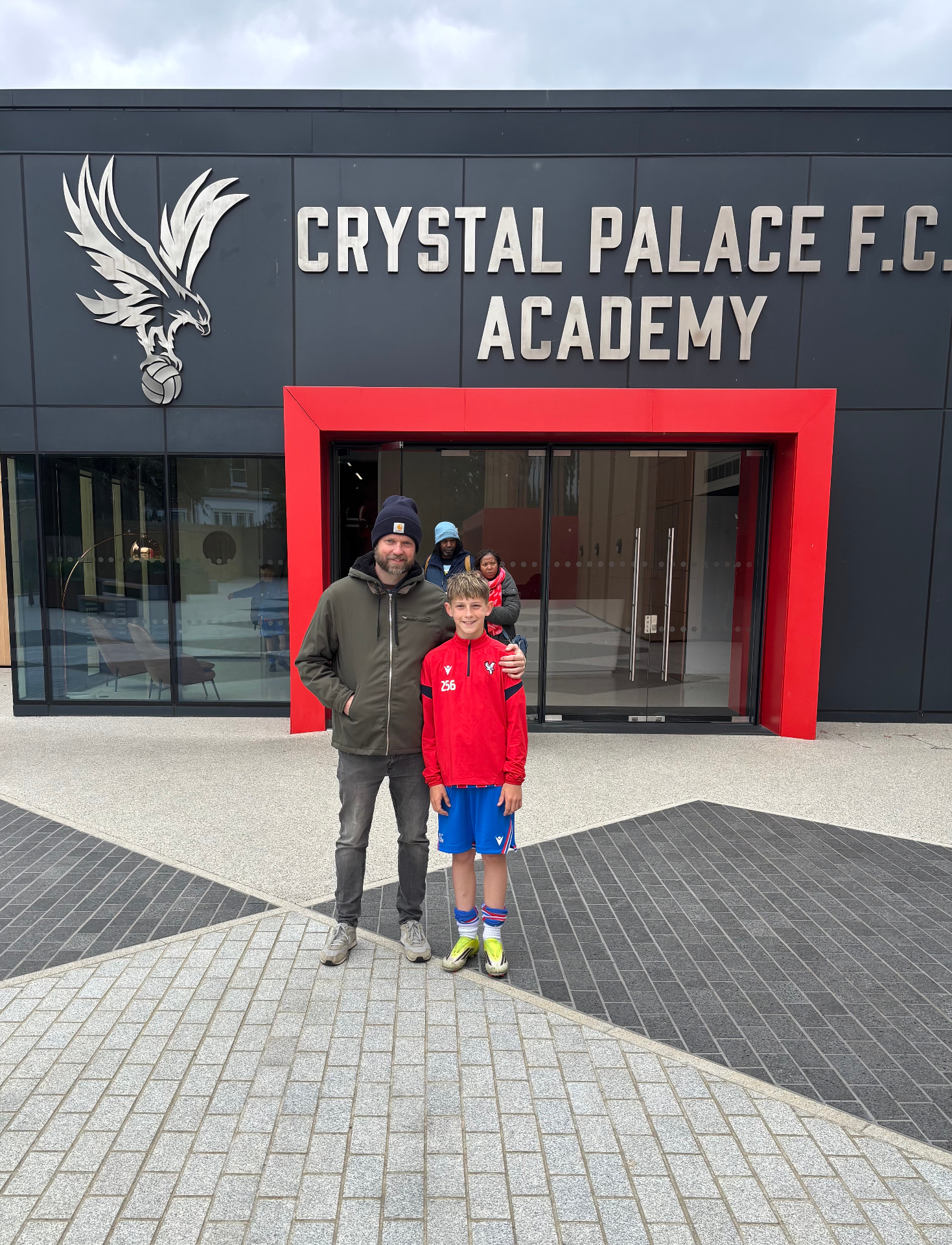 Chris and Henry at Crystal Palace Academy